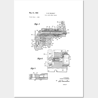 Fail Safe Servo Valve Vintage Patent Hand Drawing Posters and Art